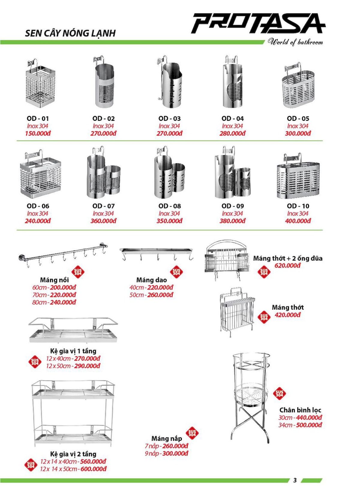 Thiết bị vệ sinh PROTASA Catalogue và Bảng giá mới nhất /Page 12
